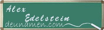 Alex Edelstein Visitenkarte